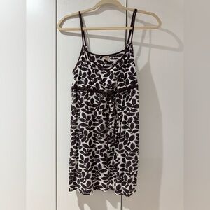 Lucky Brand Black  Leaf Print Spaghetti Strap Shirt